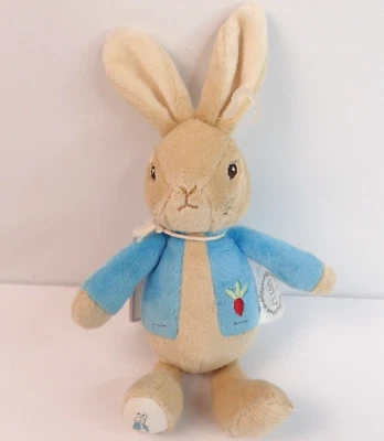 My First Peter Rabbit Bean Rattle 0+ Peluche Suave Bebé Seguro 6" Foto 1 de 4