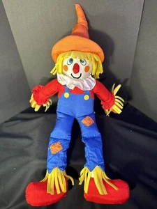 Vtg International Silver Co. Nylon Plush Jumbo 28" ClownScarecrow Halloween Fall - Picture 1 of 4