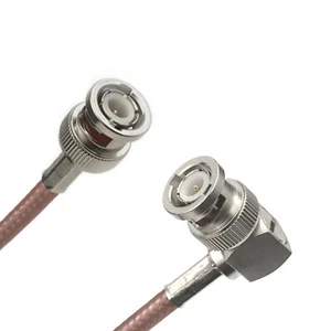 RG-400 Coax Cable Assembly, BNC (M) to BNC Right Angle (M), 15 ft Length - Picture 1 of 1