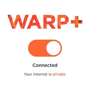 Cloudflare Warp+ 12000Tb Lifetime Key 5 Device VPN