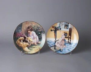 2er Set Fond Memories Porzellan Teller The Hamilton Collection 1988 - Bild 1 von 5