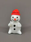 9912234 Small Glas Figure Snowman Colourful H3cm Mouth-Blown