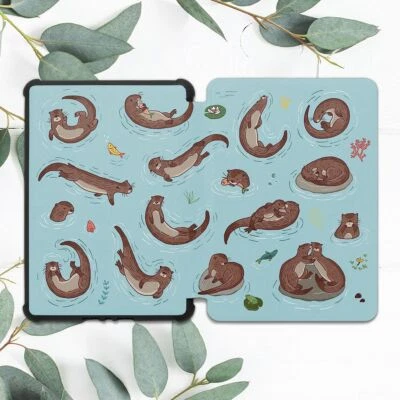 Cute Otters Animal Nature Case For All-new Kindle 10th Gen Kindle Paperwhite - Image 1 of 3