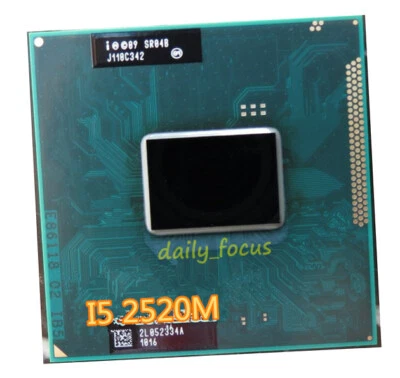 Intel Core i5-2520M 2.5 GHz Socket G2 2 cores 4 threads SR048 CPU Processor 3 MB - Image 1 of 4