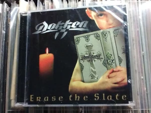 RARE DOKKEN ERASE THE SLATE CD HYPE STICKER USA EDITION STILL SEALED HARD ROCK - Picture 1 of 2