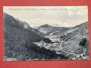Cartolina - Vallata del Piave - Campolongo - S. Stefano di Cadore - 1930 ca. - Picture 1 of 1