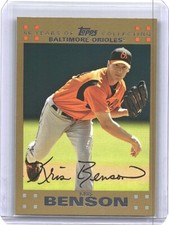 2007 Topps GOLD #483 Kris Benson SERIAL #/2007 BALTIMORE ORIOLES