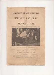 1926 University Of New Hampshire Agriculture Course Advertising Booklet - Picture 1 of 4