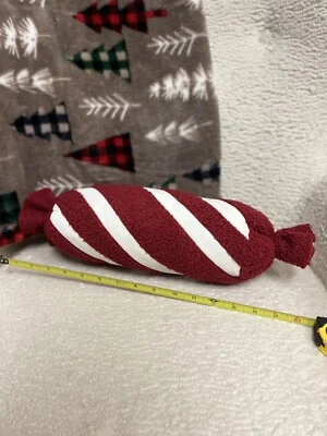 Pottery Barn Replica Peppermint Twist Decorative Throw Pillow NEW - Image 1 of 4