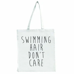 Swimming Hair, Don't Care - Large Tote Shopping Bag - Picture 1 of 1