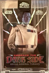 2024 Topps Star Wars Chrome Black Embrace The Darkside Grand Admiral Thrawn ED-2 - Picture 1 of 2