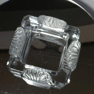 Lalique Ashtray Candy Dish Art Deco Corfou Pattern Crystal Vintage Rene Lalique - Picture 1 of 12