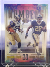 2017 Panini Illusions Matching Numbers #19 Adrian Peterson Marshall Faulk