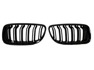 Front Kidney Grille For 2008-2011 BMW 3 Series E90 E91 LCI 325i Glossy Black New - Picture 1 of 4