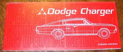 1967 67 Dodge Charger Owners Operators manual Original Foto 1 de 4