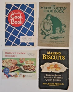 Two Metropolitan Cookbooks 1948, Pillsbury Butter Cookie & 1924 Making Biscuits - Picture 1 of 16