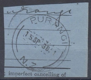 NEW ZEALAND PURANGI (NU) TELEPHONE OFFICE CANCEL (ID:029/D34771) - Picture 1 of 1