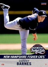 2015 New Hampshire Fisher Cats Choice #3 Danny Barnes Manhasset New York NY Card