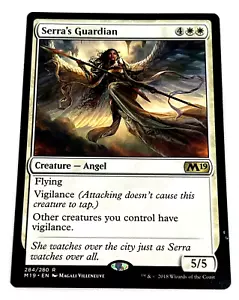 Magic the Gathering Serra's Guardian Core Set 2019 284/280 Regular Rare Card - Picture 1 of 9
