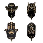 Wall Mounted Eye Hand Owl-Hawkmoth Entryway Hat Rack Decorative Hook