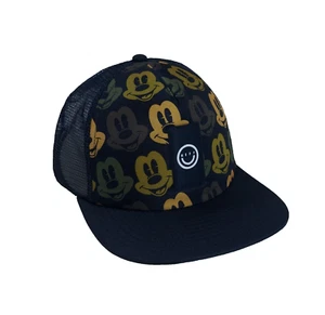 Neff x Disney Mickey Mouse Black Padded Truckers Cap Snapback Brand New - Picture 1 of 2