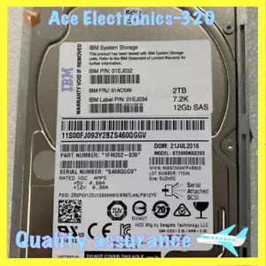 01EJ032 IBM 01AC599 01EJ034 2TB SAS 2.5 V5000 Gen2 Hard drive HDD - Picture 1 of 3