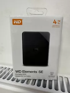 WD 4 TB Elements SE Portable External Hard Drive - USB 3.0 Black BNIB - Picture 1 of 4
