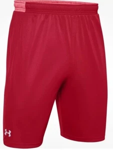 NEW Under Armour Mens Locker 9-Inch Inseam Short RED Medium Drawstring Waistband - Picture 1 of 7