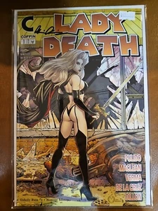 LADY DEATH: UNHOLY RUIN #1 - HOMAGE TO WALKING DEAD #1 signed Pulido COA NM 9.4 - Picture 1 of 6