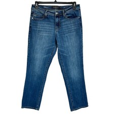 Liverpool SZ 32x30 Mens Relaxed Straight Jeans Whiskered Zip-Fly Alexandria Wash