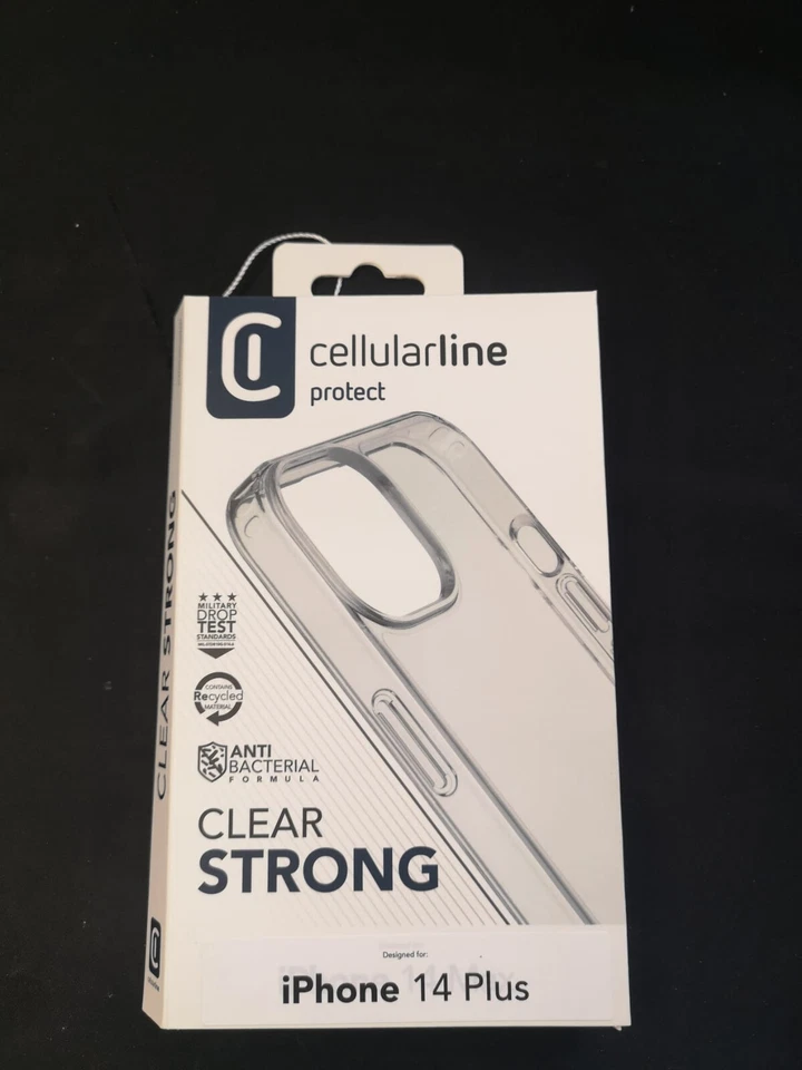 Custodia Cover trasparente iPhone 14 Plus Cellular Line Clear Strong - Immagine 1 di 1