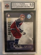 alexander ovechkin 2004-05 In The Game Heroes And Prospects #116 Grade 9.5