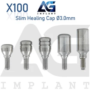 100 accesorios delgados tapa curativa Ø3,0 mm prótesis dental hexagonal plataforma de 2,0 mm - Imagen 1 de 5