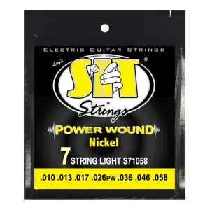 SIT S71058 Nickel Wound 7 String Electric Guitar - Light (10-58) - Picture 1 of 1
