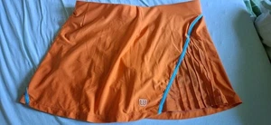 Tennisrock Damen Mini Rock WILSON Orange Blau Gr. 40 M L  - Bild 1 von 4