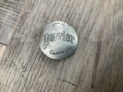 卡地亚 Perrier 纯银瓶盖趣味酒吧配件 — 第 1/4 张图片