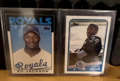 1986-88 Topps Bo Jackson🔥RC🔥Baseball/Football  #50T/#327 - Image 1 of 4