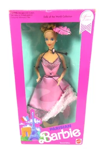 Barbie Parisiana Can-Can Vintage 1990 Bambole del Mondo Collezione 2° Ed. Mattel - Foto 1 di 6
