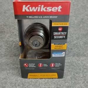 Kwikset Deadbolt Keyed Both Sides Satin Nickle - Picture 1 of 6