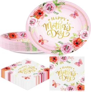 Mothers Day Paper Plates and Napkins, Napkins - Picture 1 of 7