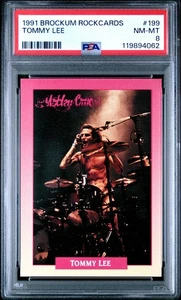 1991 BROCKUM ROCKCARDS 199 TOMMY LEE PSA 8 - Picture 1 of 2