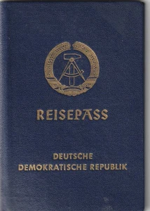 DDR Reisepass Mann ausgestellt 1988 in Reichenbach mit 2 x Visum - Bild 1 von 8