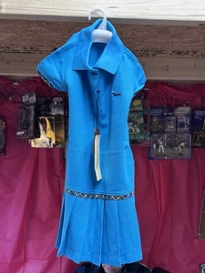 Vestido Dakomoda 2T azul sin mangas de algodón para niñas. Nuevo - Imagen 1 de 5