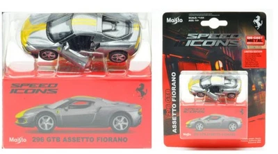 MODELLINO AUTO STATICO MAISTO FERRARI 296 GTB ASSETTO FIORANO GRIGIO SCALA 1/64 - Immagine 1 di 4