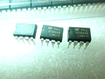 STM HIGH PERFORMANCE CURRENT MODE PWM CONTROLLER UC3844BN (5 CHIPS PER SALE)