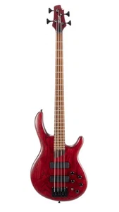 Cort B4ELEMENTOPBR Artisan Series B4 Element Bass Guitar. Open Pore Burgandy - Picture 1 of 1