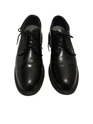 贝茨鞋女式 11-N 码制服风格 #00769C 闪亮黑色皮革系带  — 第 1/4 张图片