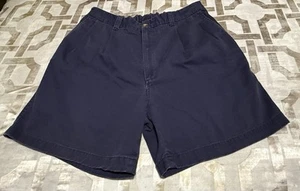 Markenlos Herren Marineblau 100% Baumwolle Chino Shorts Gr. 36 - Bild 1 von 7