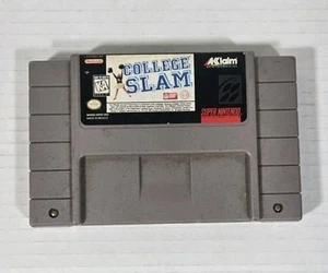 College Slam (Super Nintendo Entertainment System, 1996) SNES Tested - Picture 1 of 1