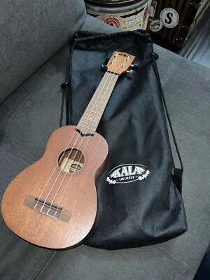 Kala KALA-LTP-S Ukulele Mahogany Brown Learn To Play w/ Storage Logo Carry Bag - Image 1 of 4